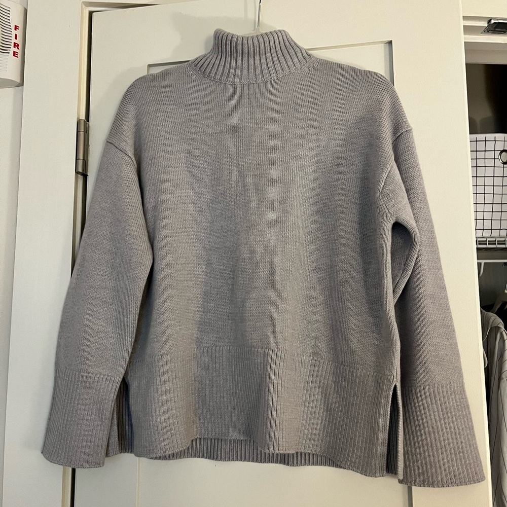 Aritzia Babaton Gray Turtleneck Sweater